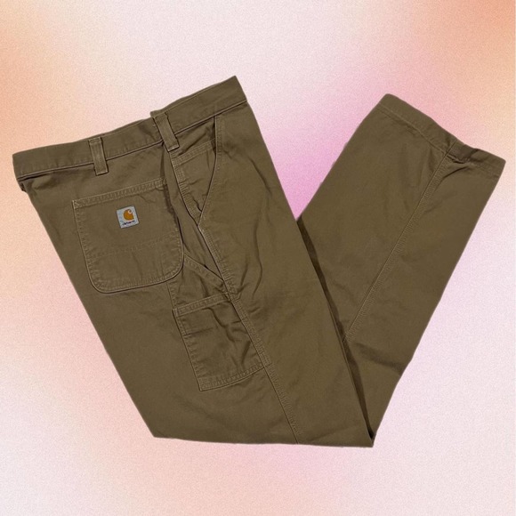 Carhartt Other - Carhartt 42x30 Relaxed Fit Carpenter Work Pants Khaki/Tan